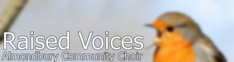 Raised Voices - Almondbury Community Choir - Who use The Wesley Centre at Almondbury Methodist Church on a weekly basis